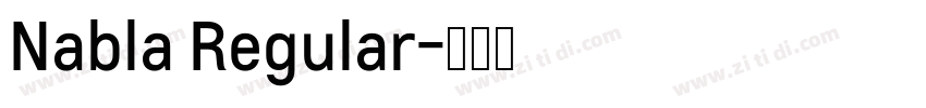 Nabla Regular字体转换